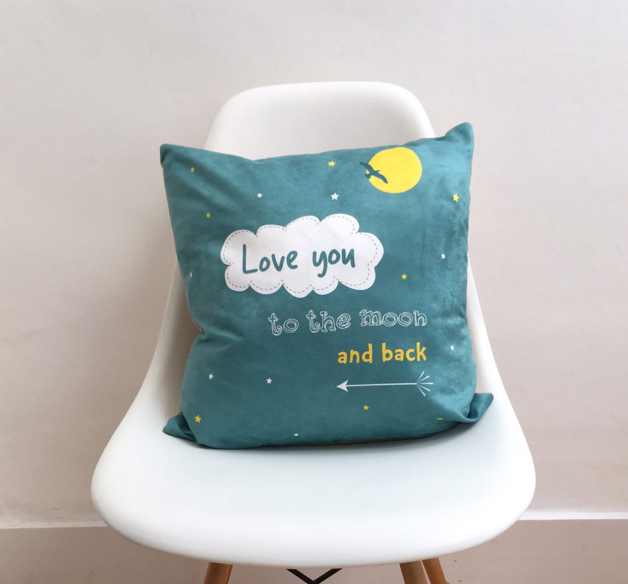 Love you to the moon and back cushion