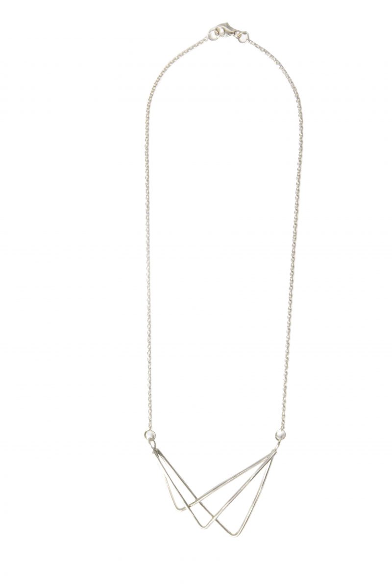 Urbs Necklace - Silver geometric necklace