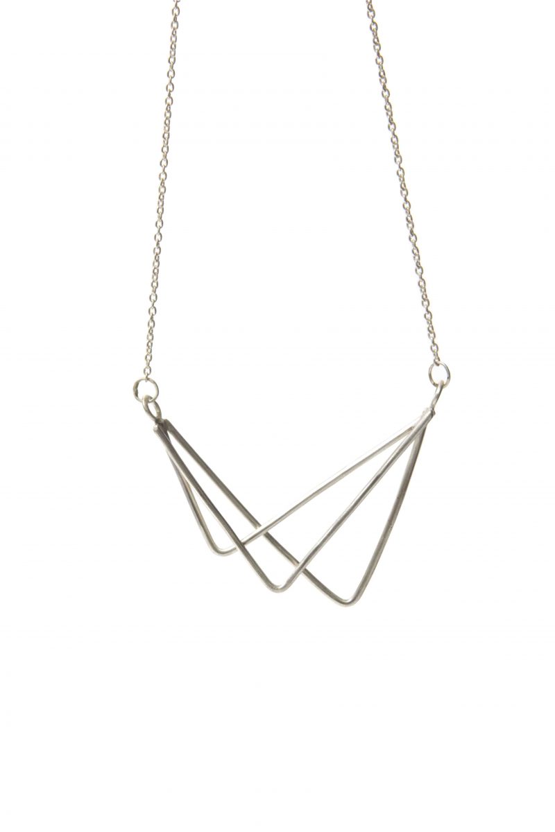 Urbs Necklace - Silver geometric necklace