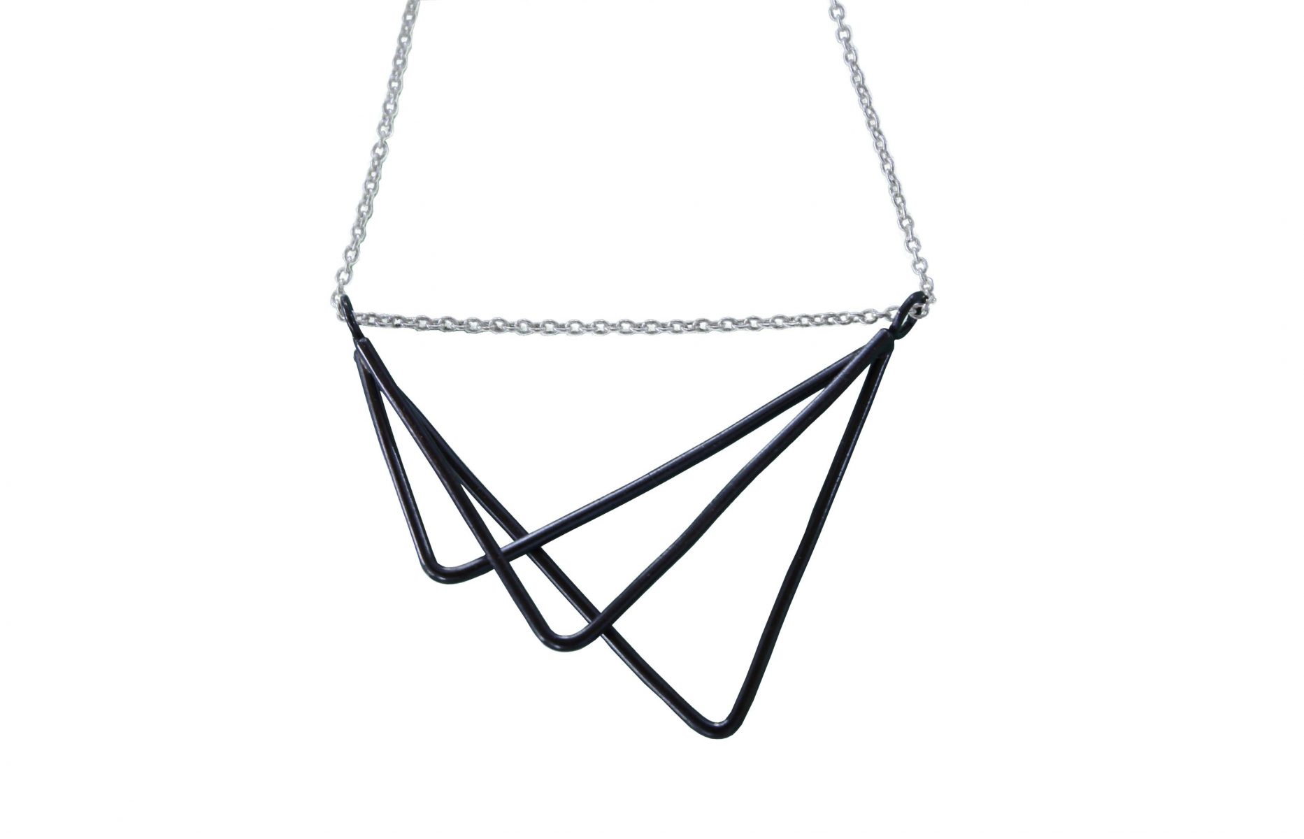 Urbs Necklace - Silver geometric necklace