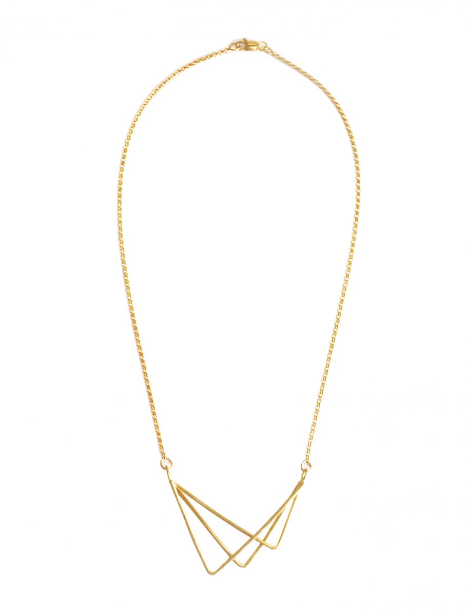 Urbs Necklace - Silver geometric necklace