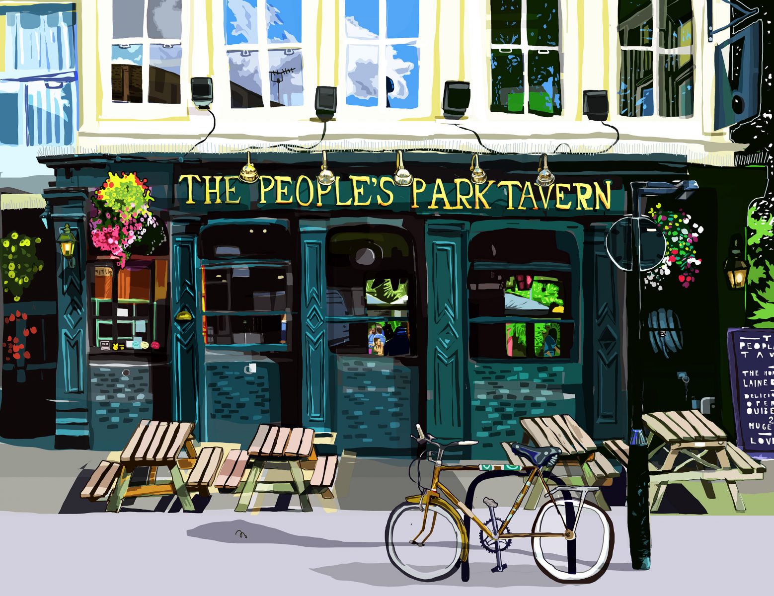 People's Park Tavern, Victoria Park Village, East London Art Print
