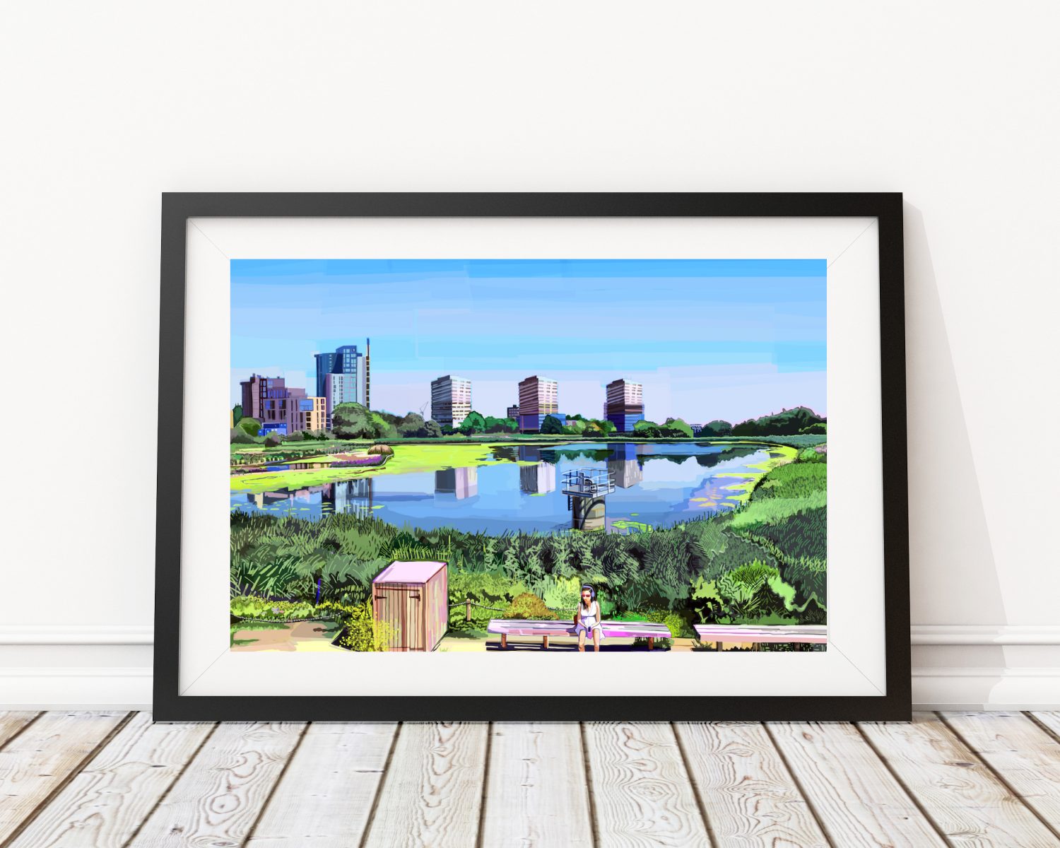 Woodberry Wetlands, Stoke Newington, North London Art Print