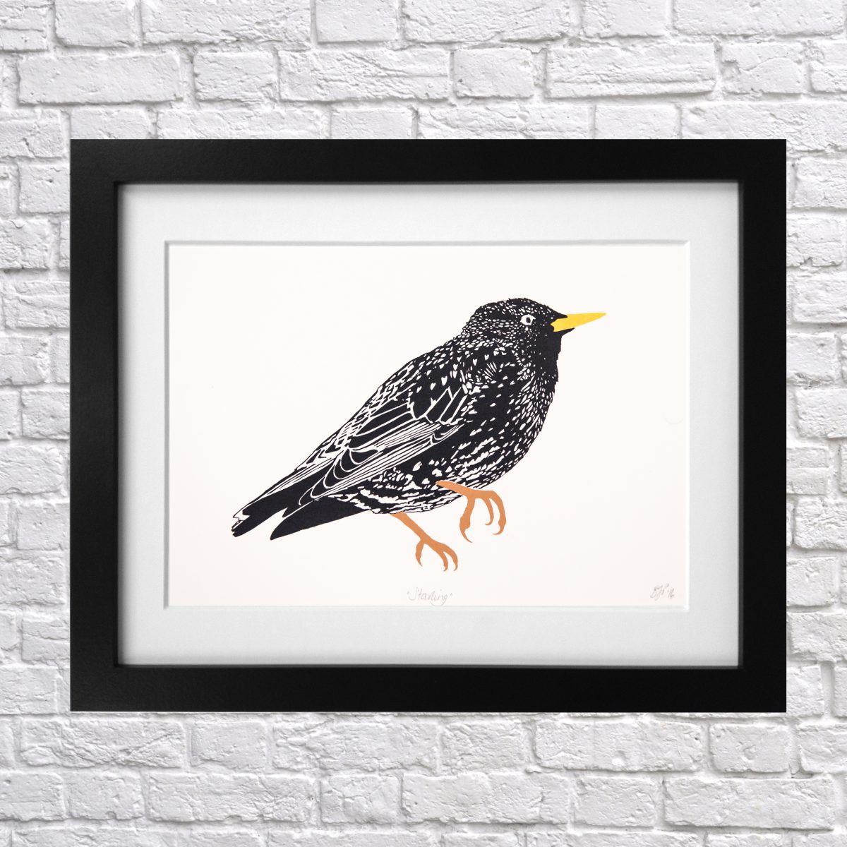 Starling Screen Print
