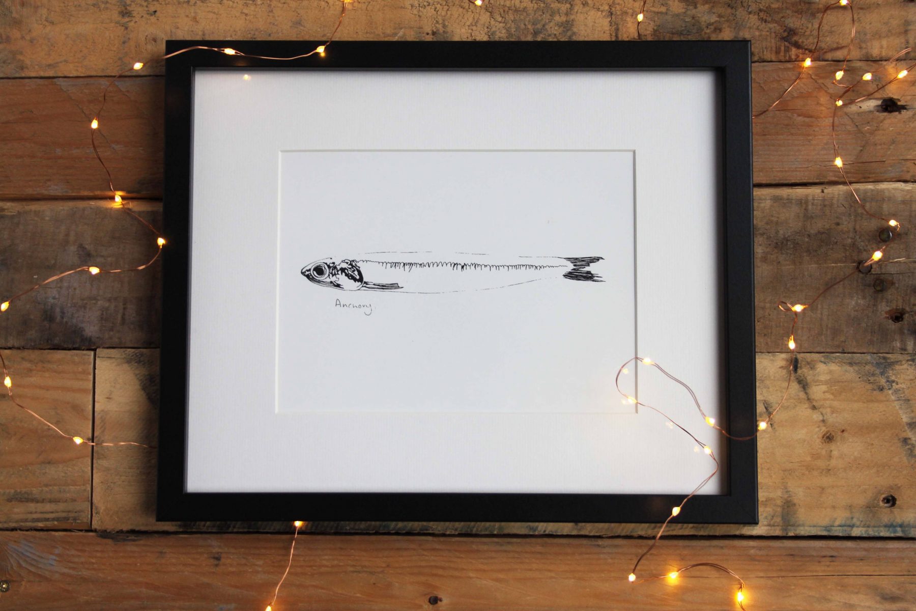 Little Anchovy screenprint