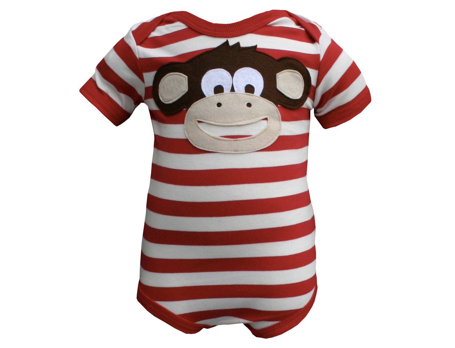 Baby Monkey Bodysuit 0-12 months