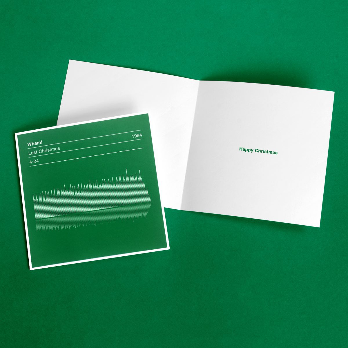 Wham! Last Christmas Sound Wave Christmas Card