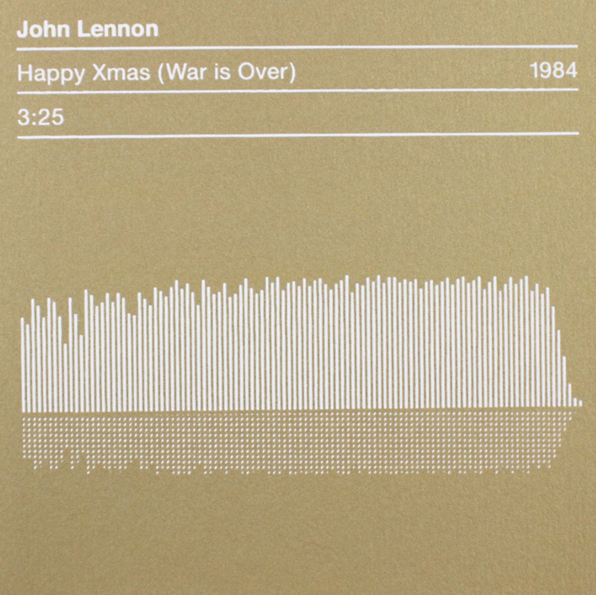 John Lennon Sound Wave Christmas Card