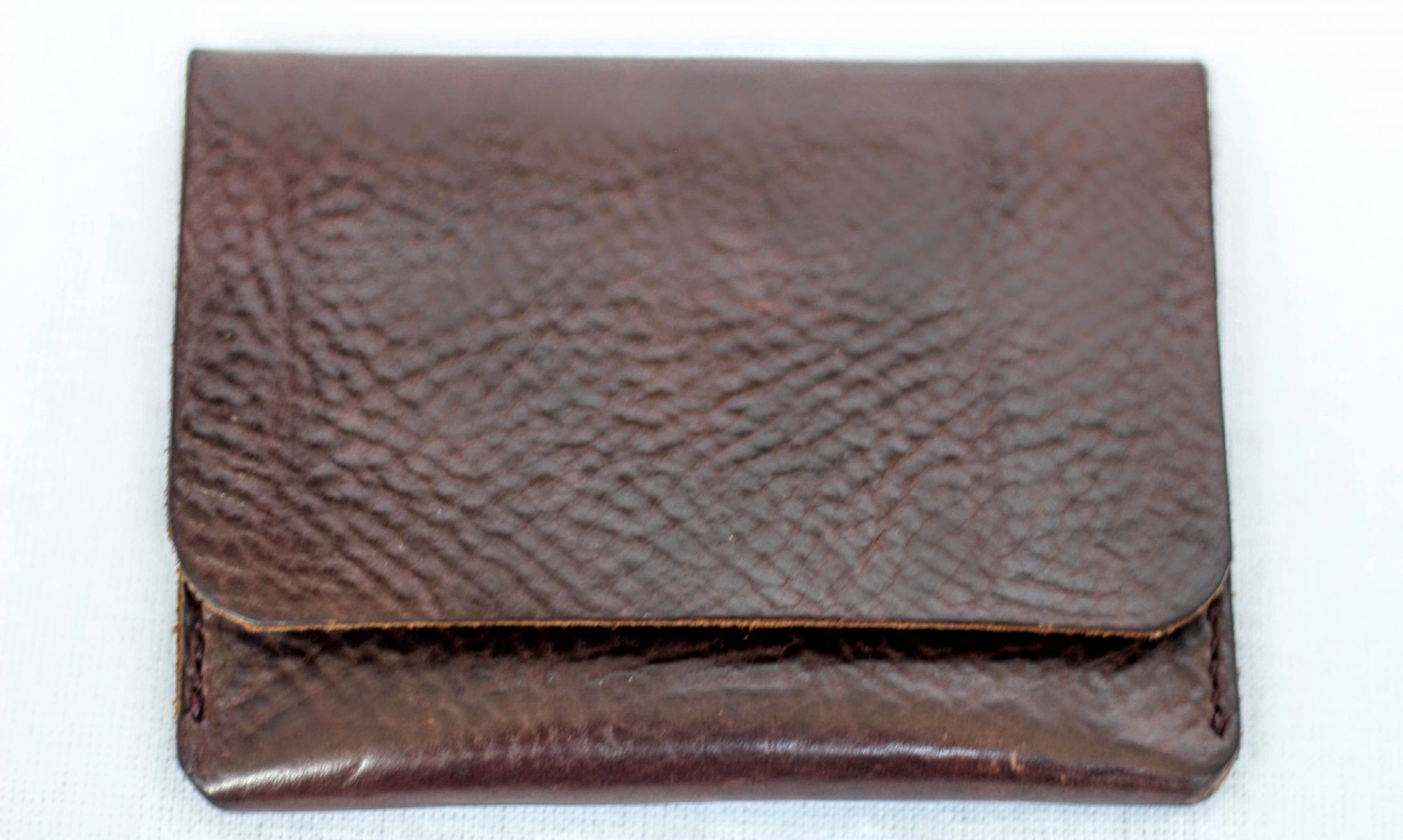 Single pocket leather wallet