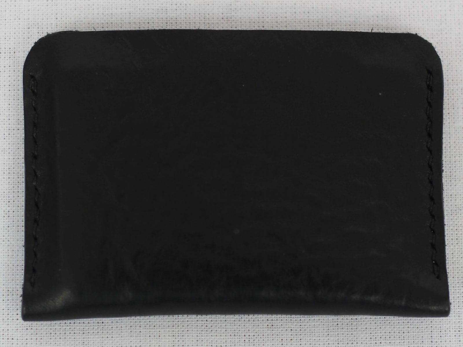 Card Wallet in Black Leather