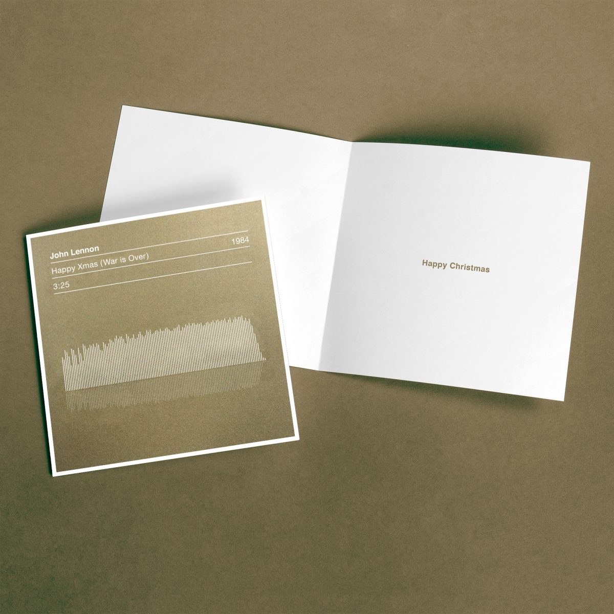 John Lennon Sound Wave Christmas Card