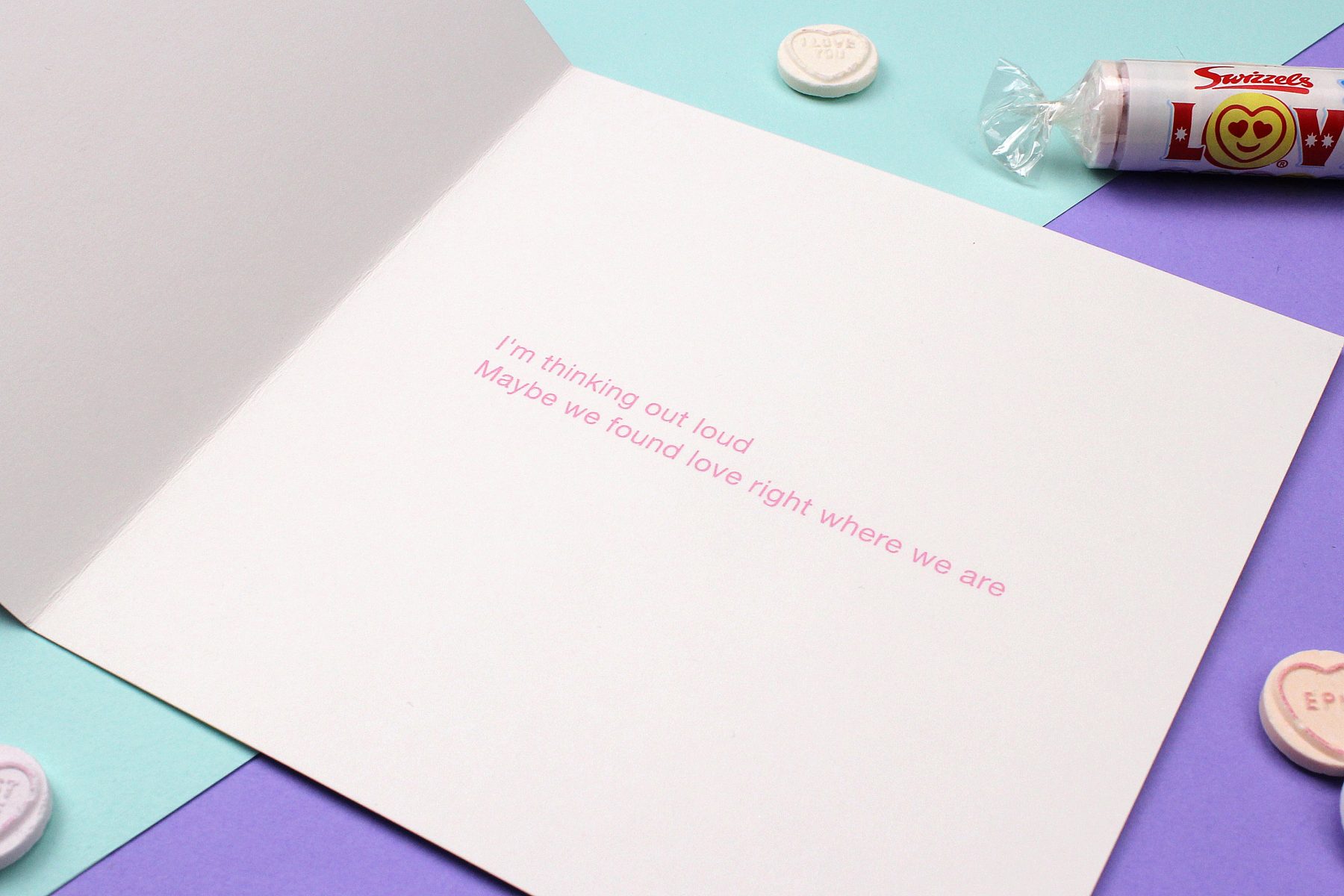 Ed Sheeran Valentine’s card