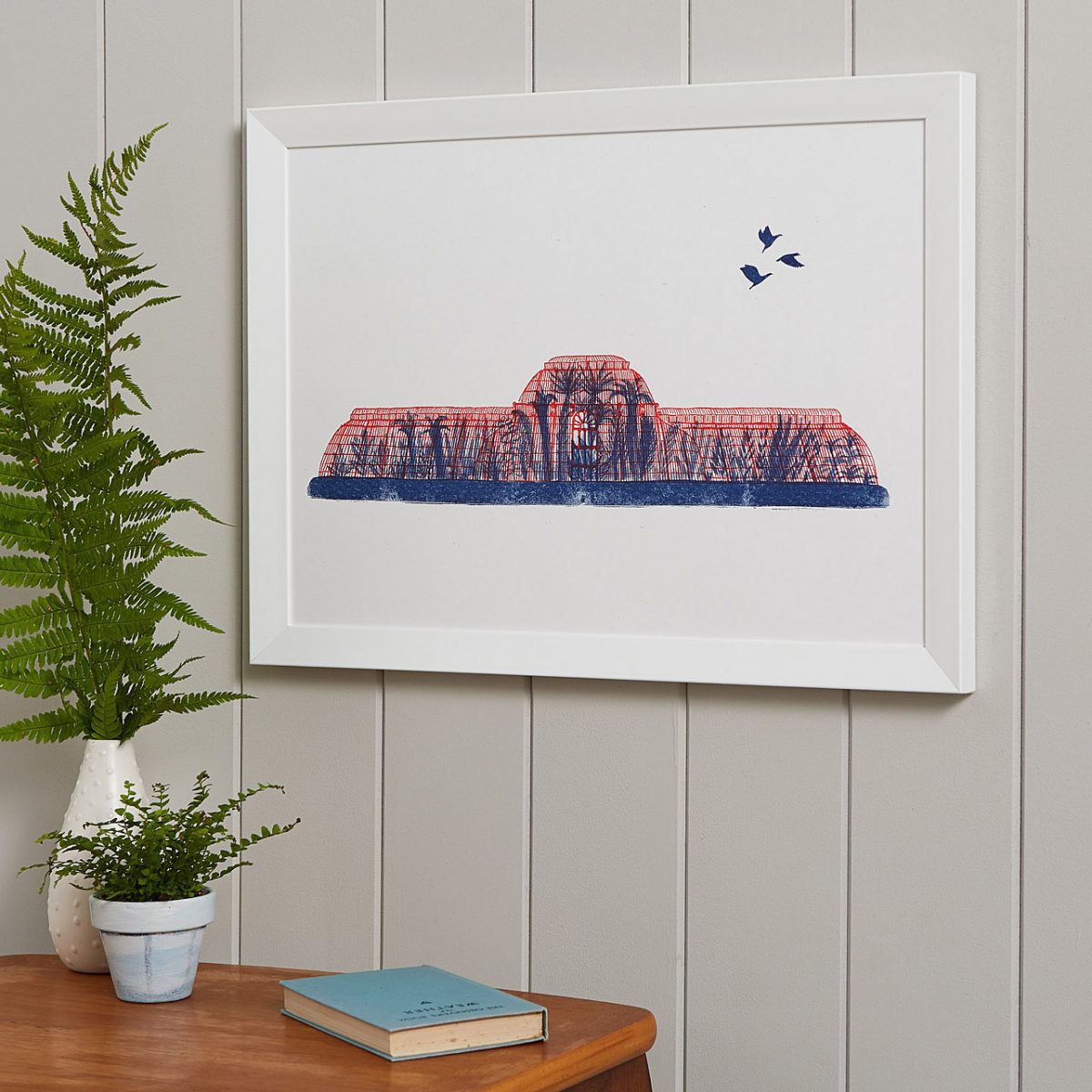 Palm House A3 Risograph Print