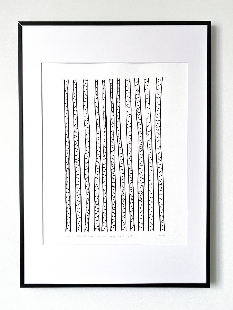 Birch Forest - original print