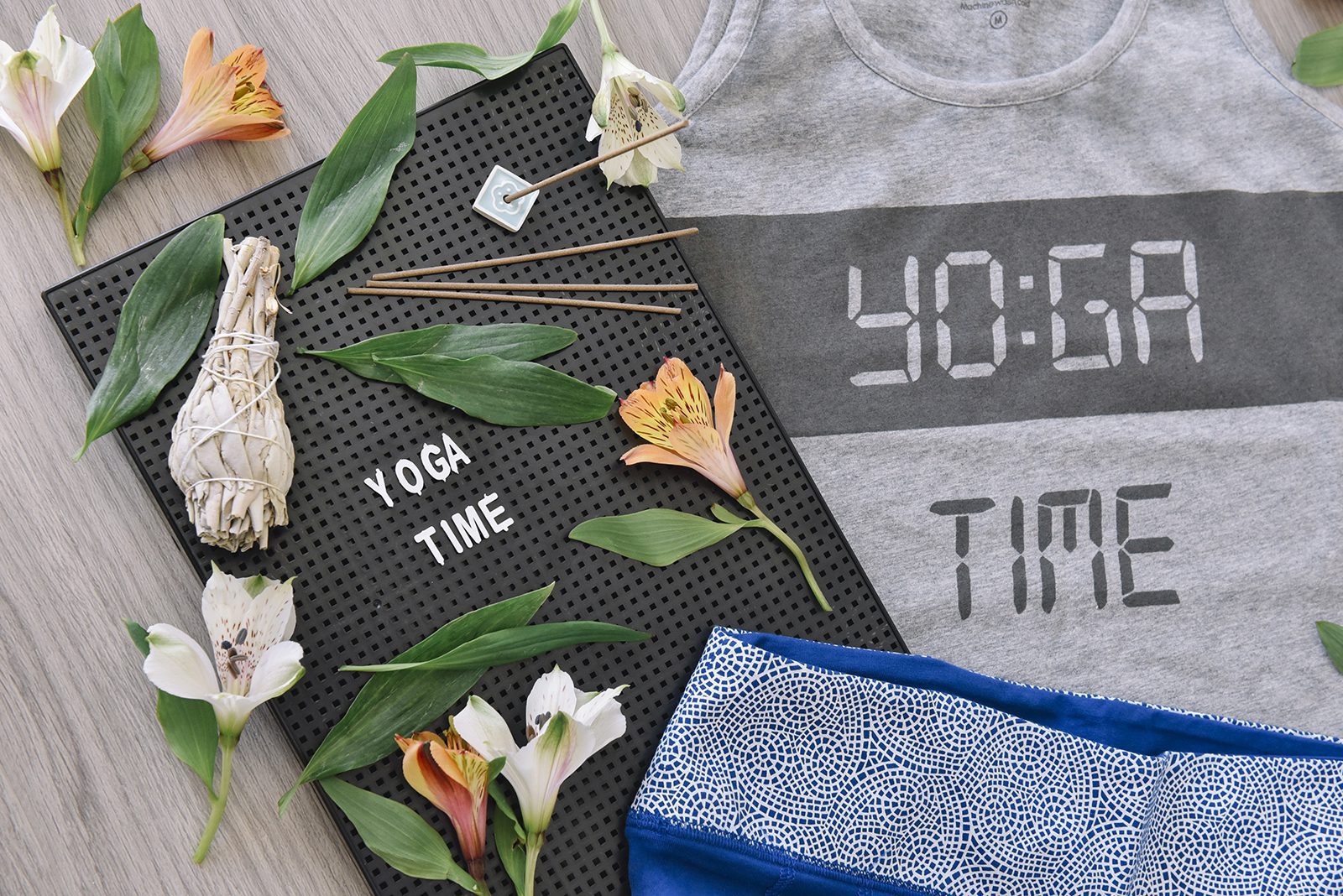 Yoga Time Crop Grey