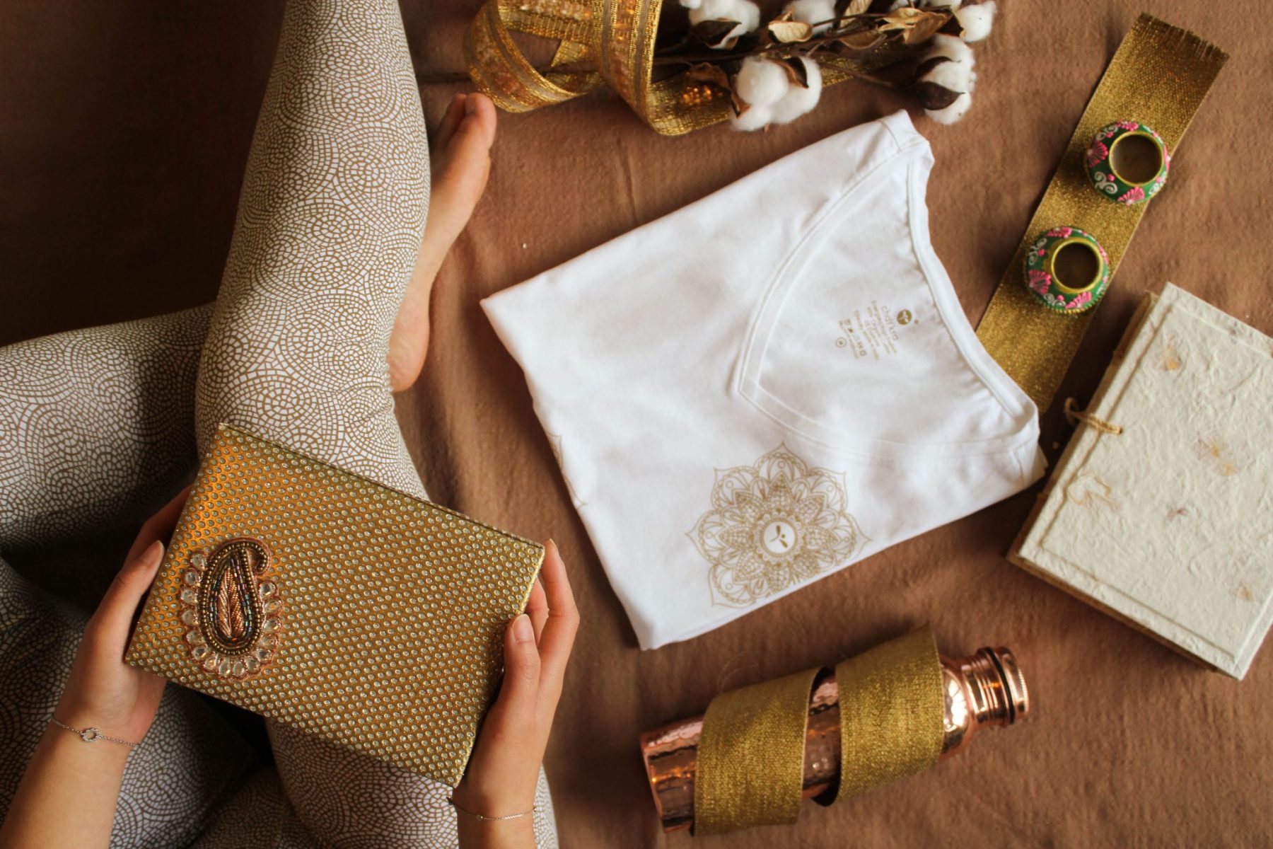 Chakra Energy Leggings Gold