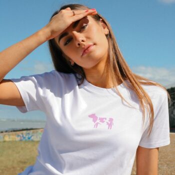 Pink Cow | 100% organic cotton t-shirt | Sustainable & vegan | Unisex