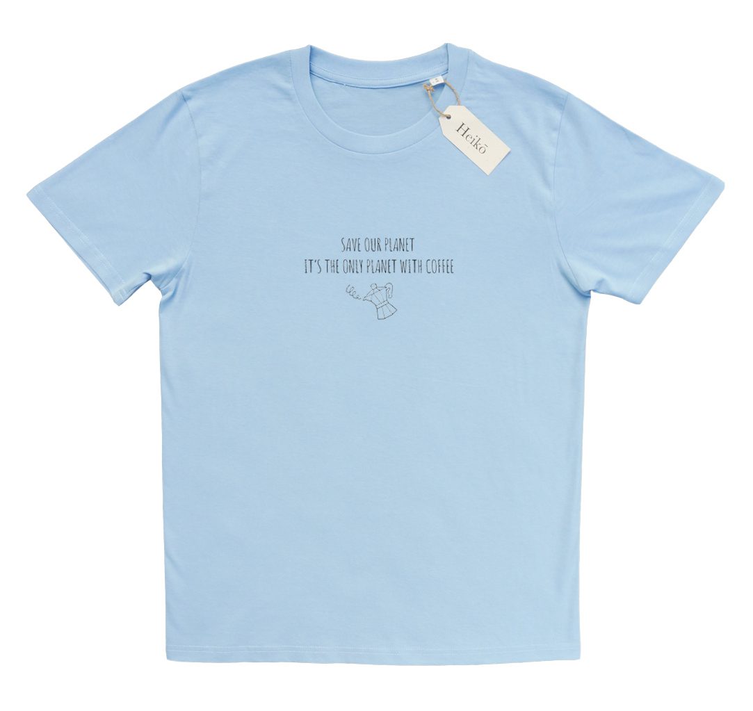 The only planet with coffee | 100% organic cotton t-shirt | Sustainable & vegan | Unisex