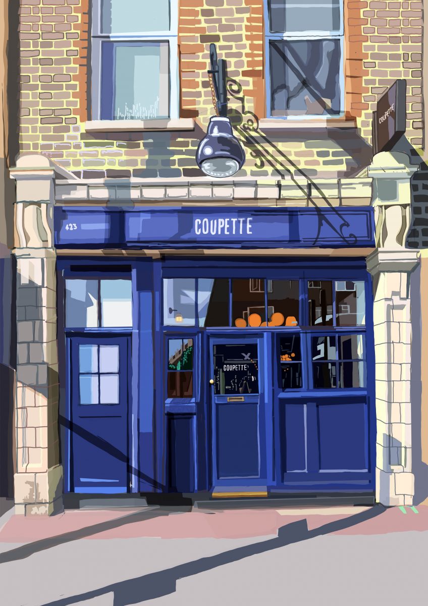 Coupette, Hackney, East London Art Print