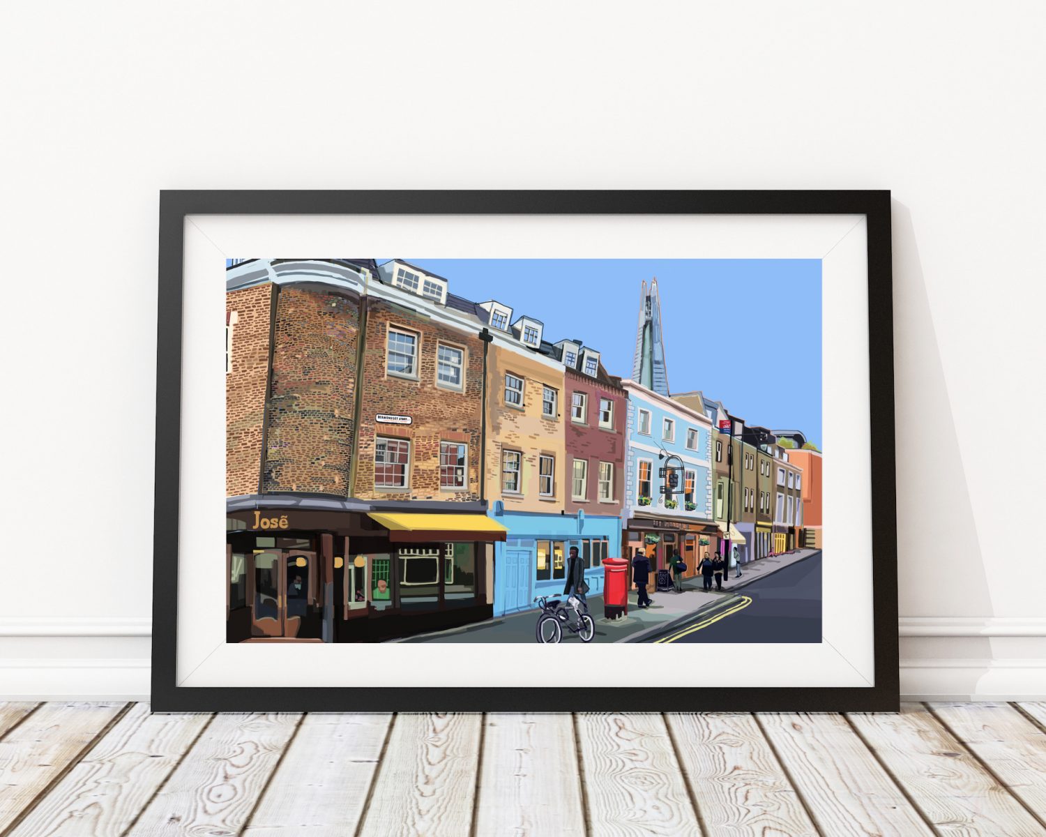 Bermondsey Street, South London Art Print