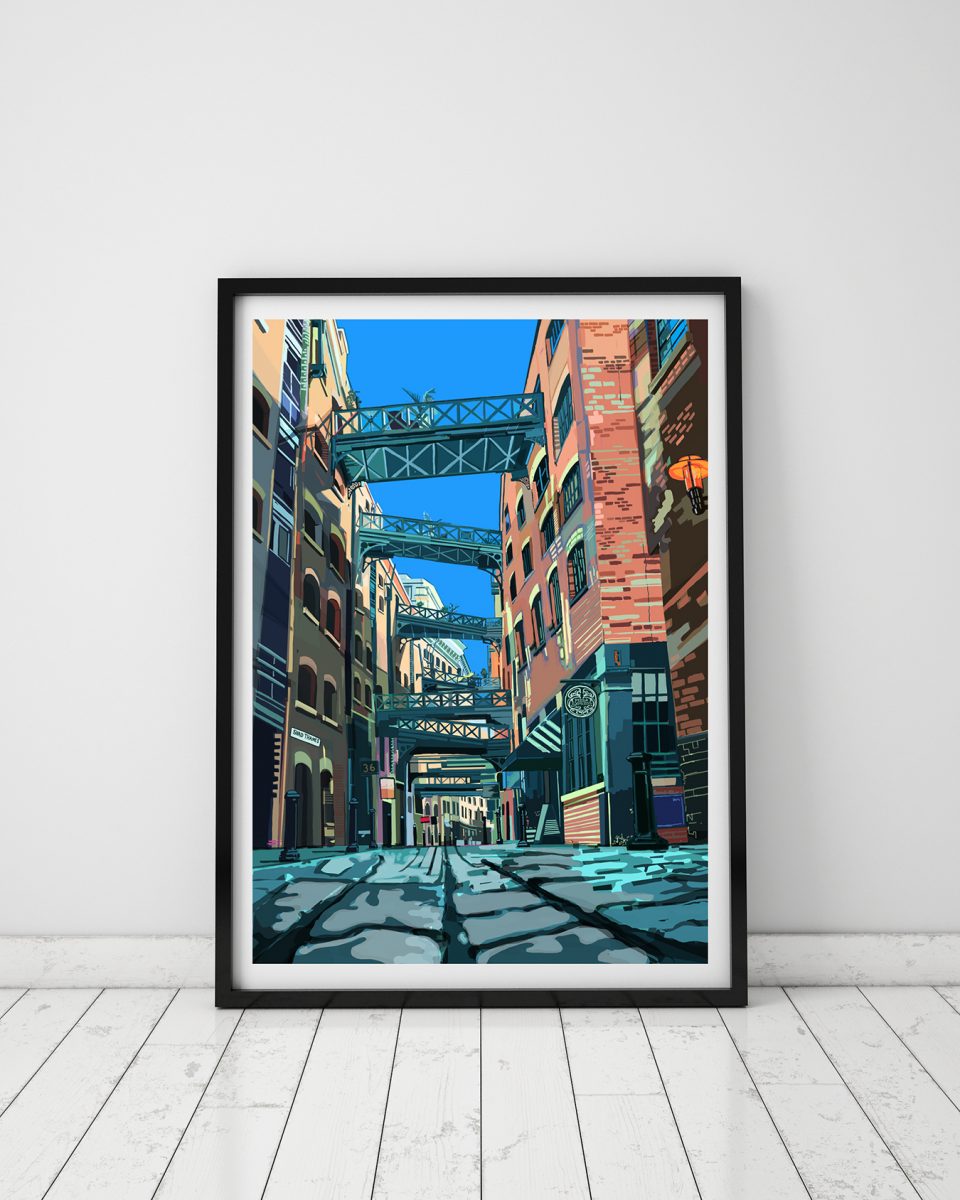 Shad Thames, Bermondsey, South London Art Print