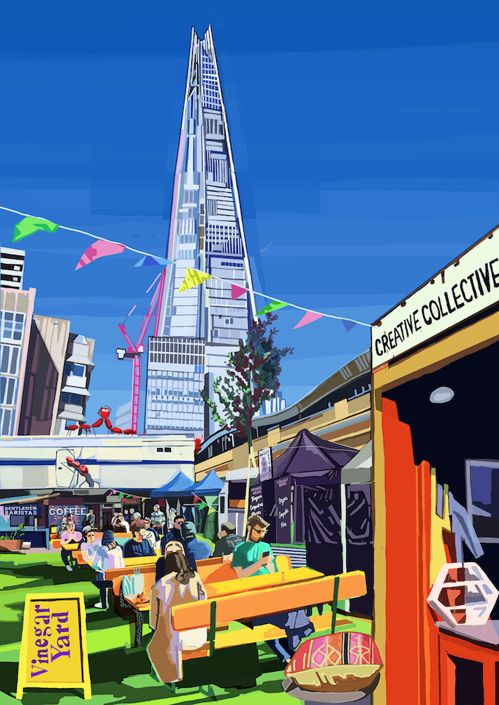 Vinegar Yard, Bermondsey, South London Art Print