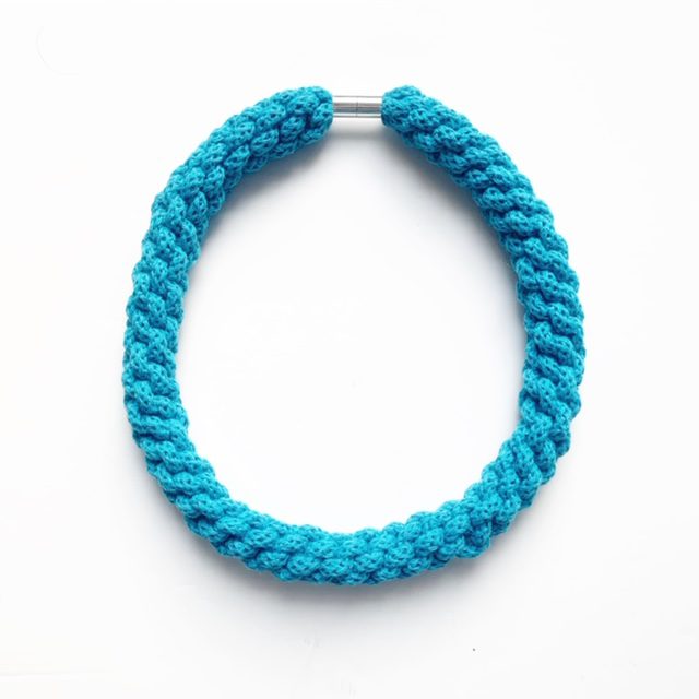 Woven chokers made with soft cotton rope