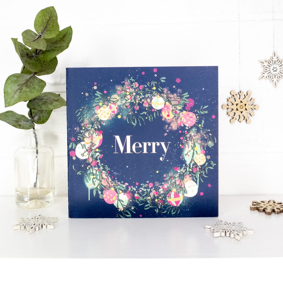 Christmas card - 'Merry'
