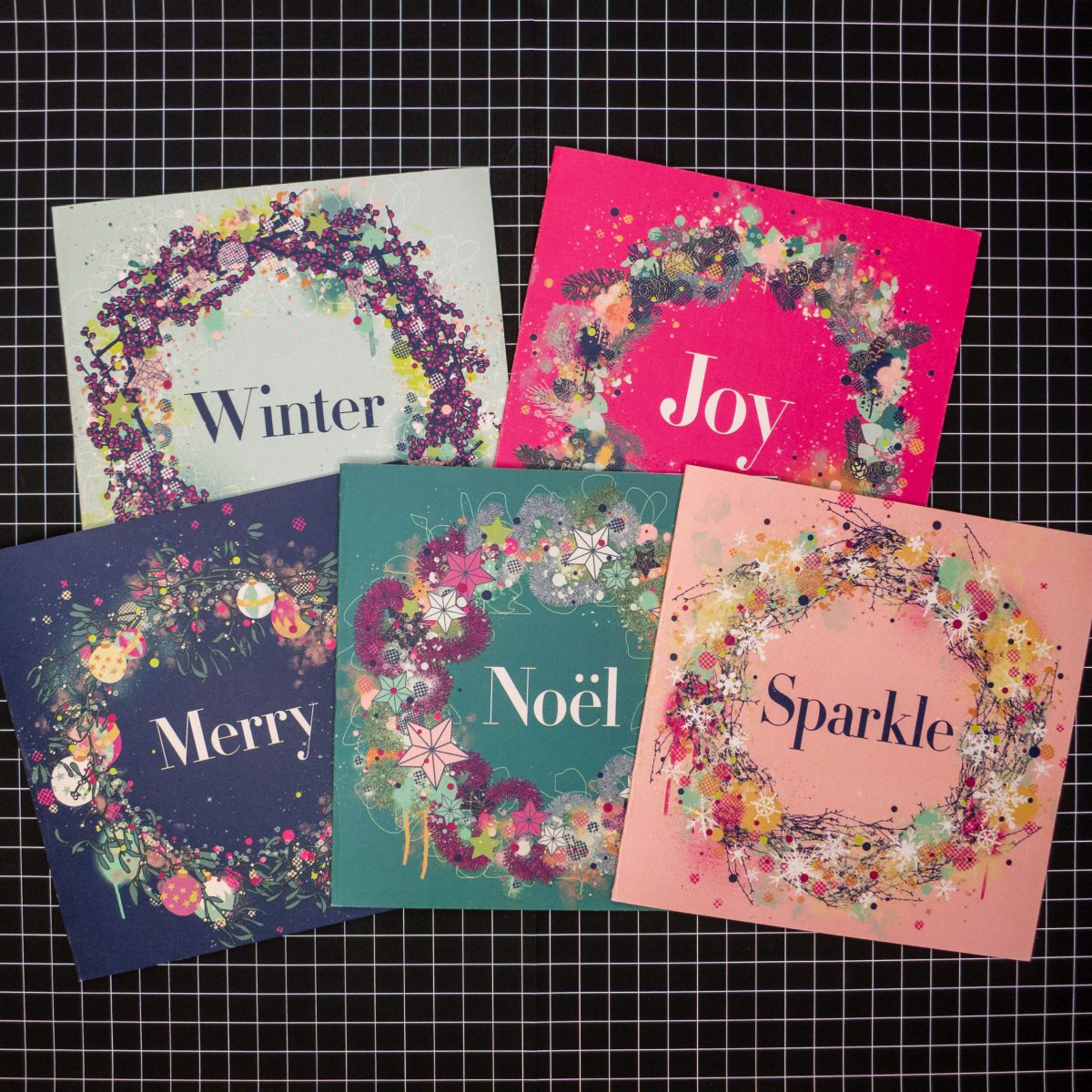 Greetings card set - 'Christmas'
