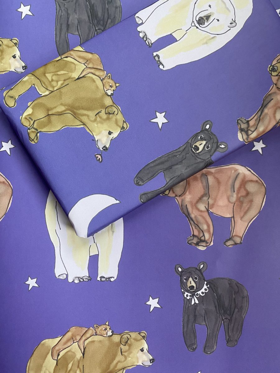 Moonlit Bear Wrapping Paper