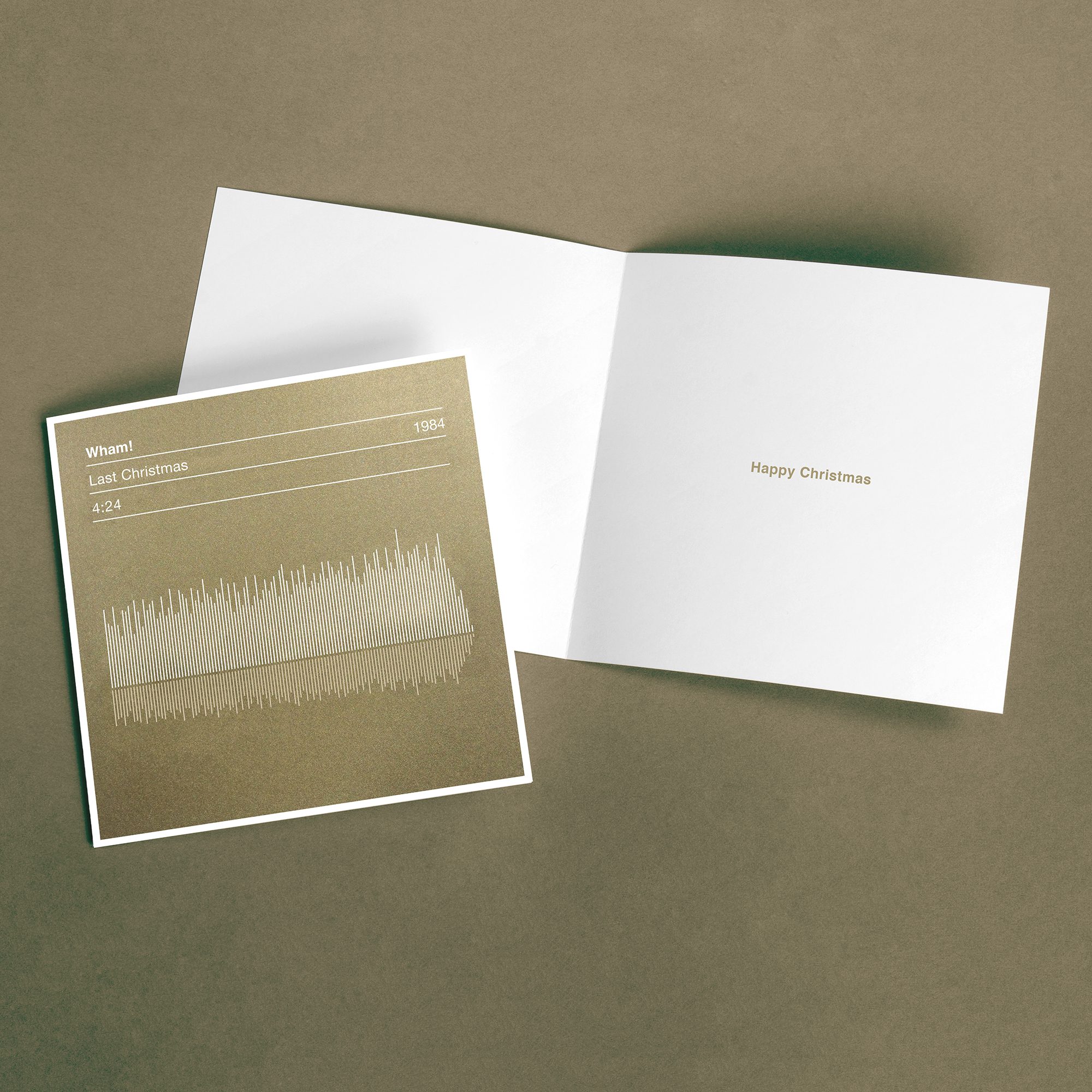 Wham! Last Christmas Sound Wave Christmas Card