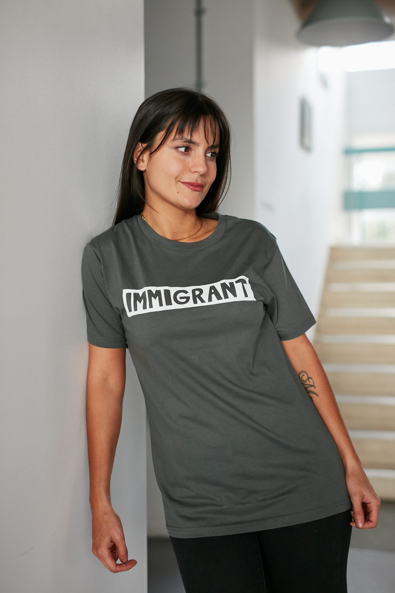 Dark Grey Immigrant T-Shirt – Ethically Made, Boldly Activist