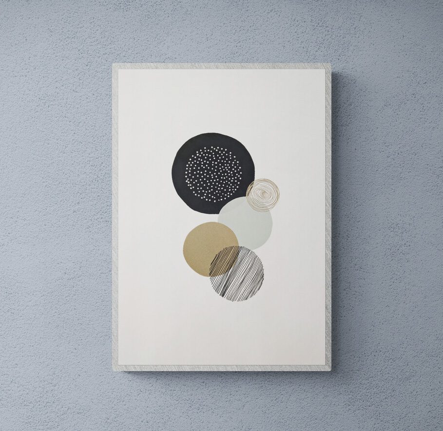 Abstract Circles II (Blue)