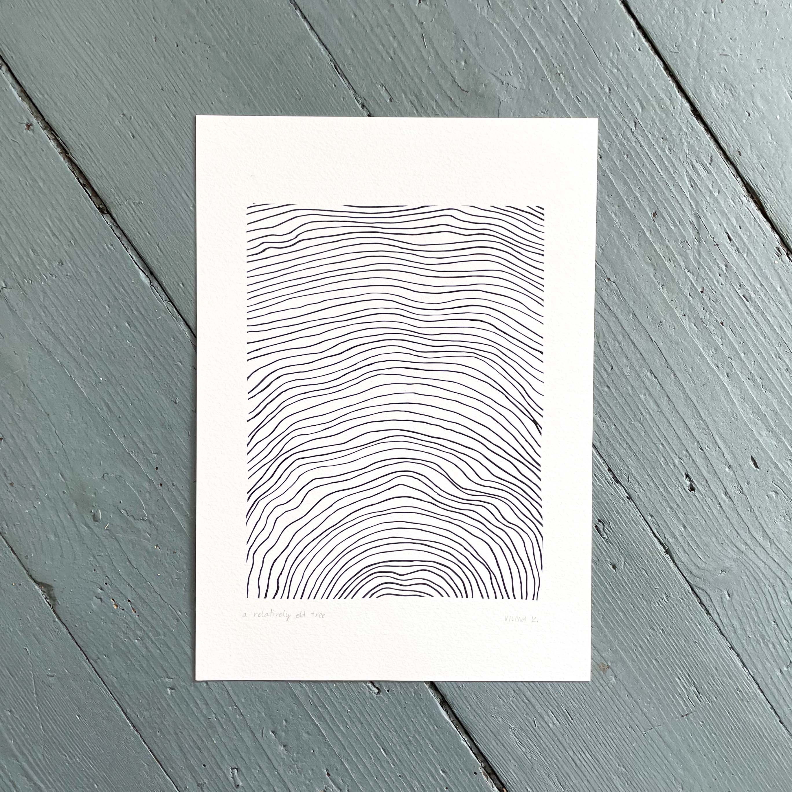 A relatively old tree - Art print