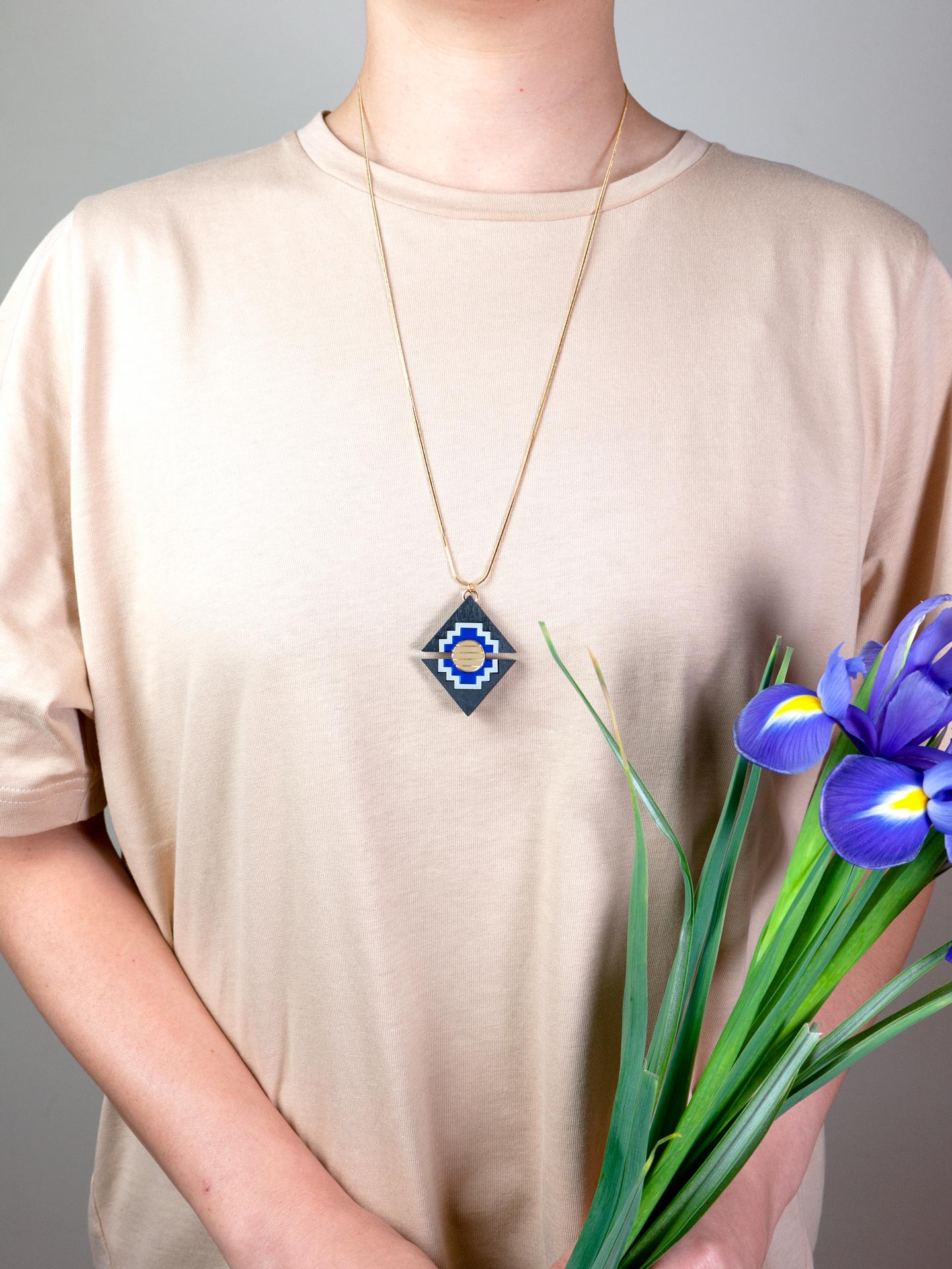 Art Deco Necklace - FORM077 KHUFU II Necklace - Choice of colours