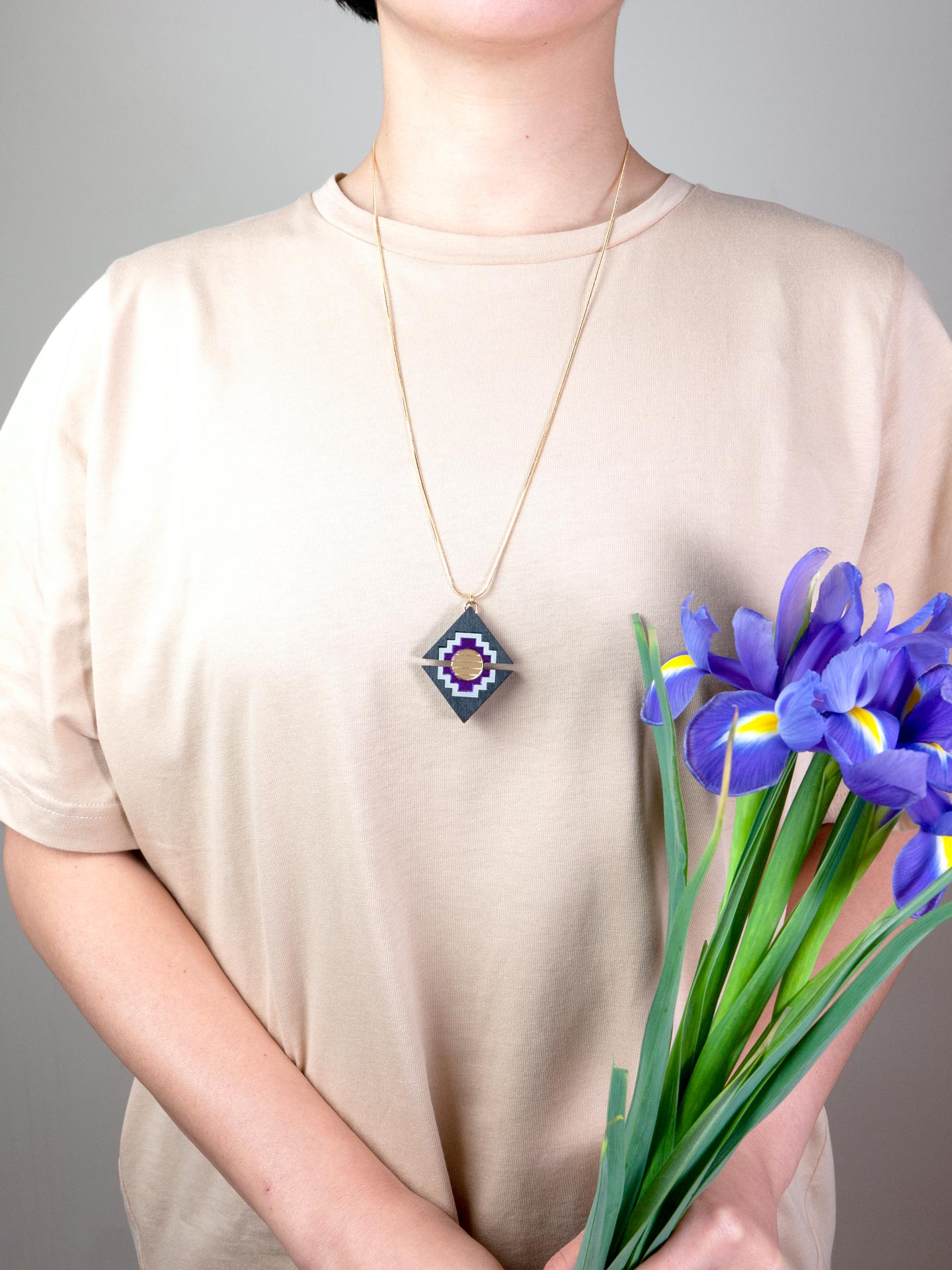 Art Deco Necklace - FORM077 KHUFU II Necklace - Choice of colours