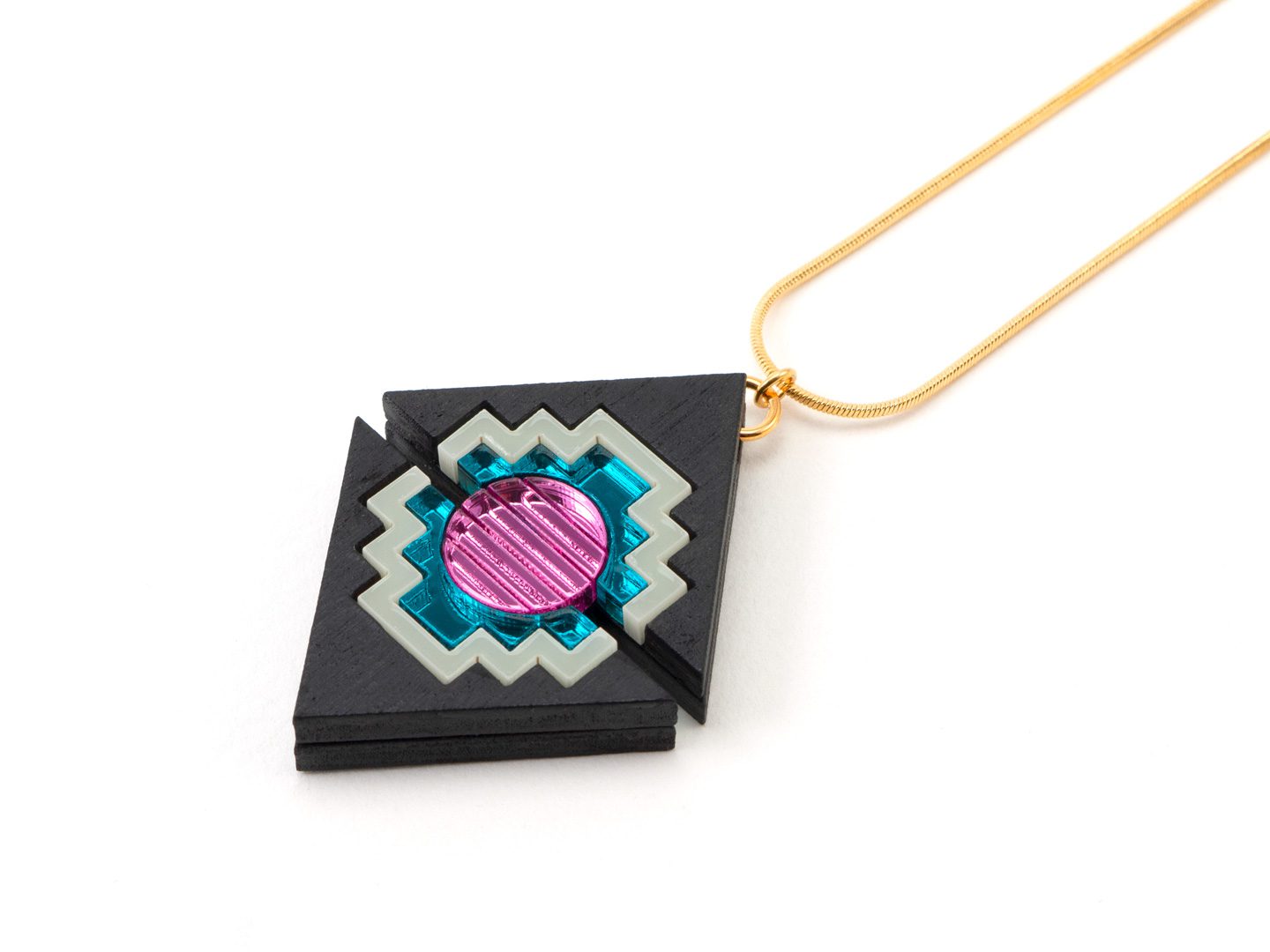 Art Deco Necklace - FORM077 KHUFU II Necklace - Choice of colours