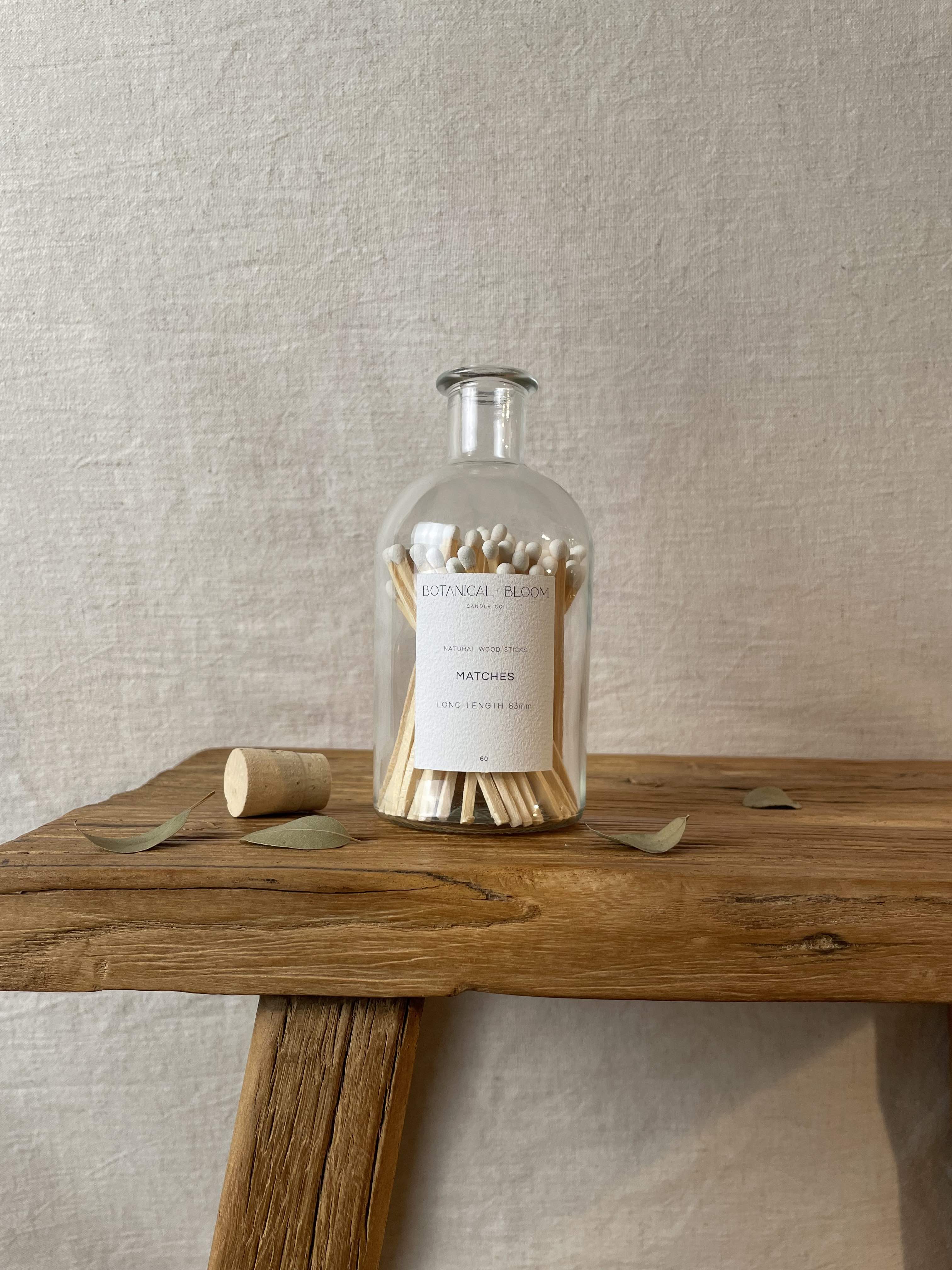 Matches in a glass jar