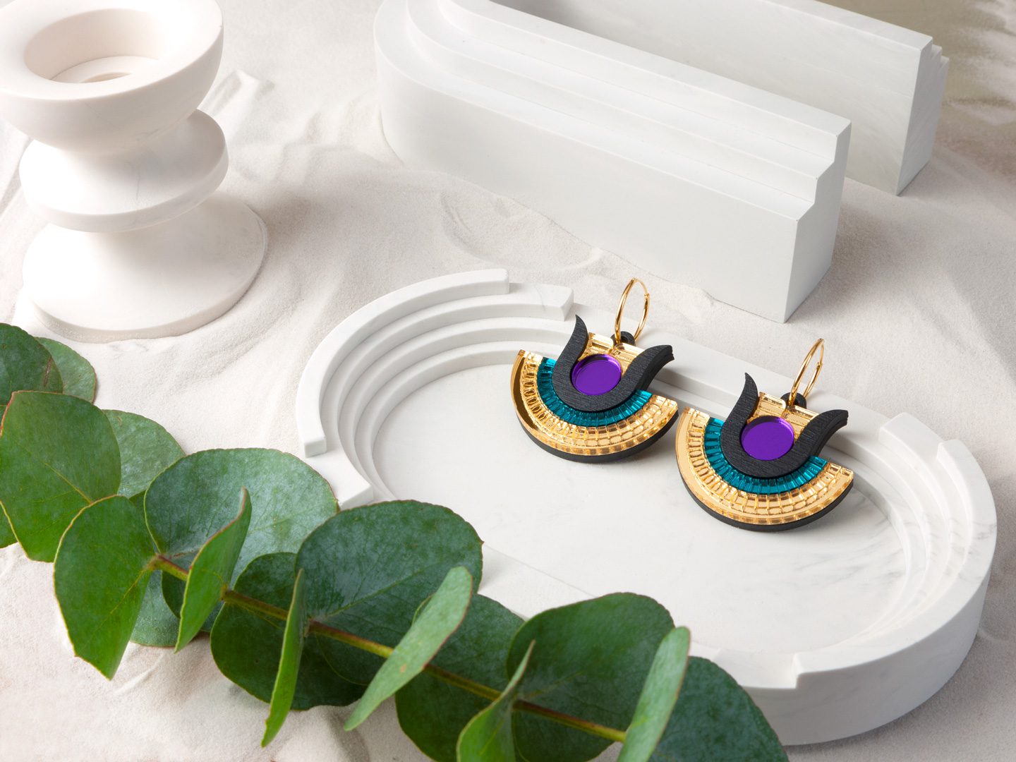 FORM071 HATHOR Hoops - Purple, Teal