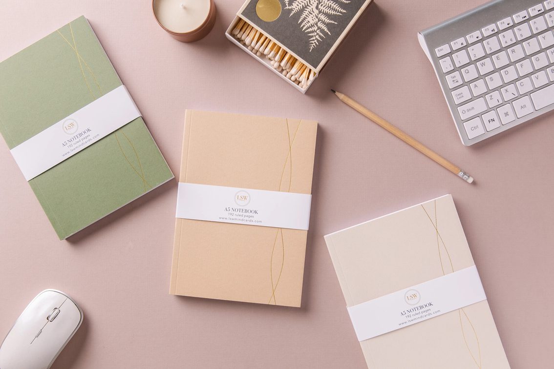 A5 notebook - Available in three colours