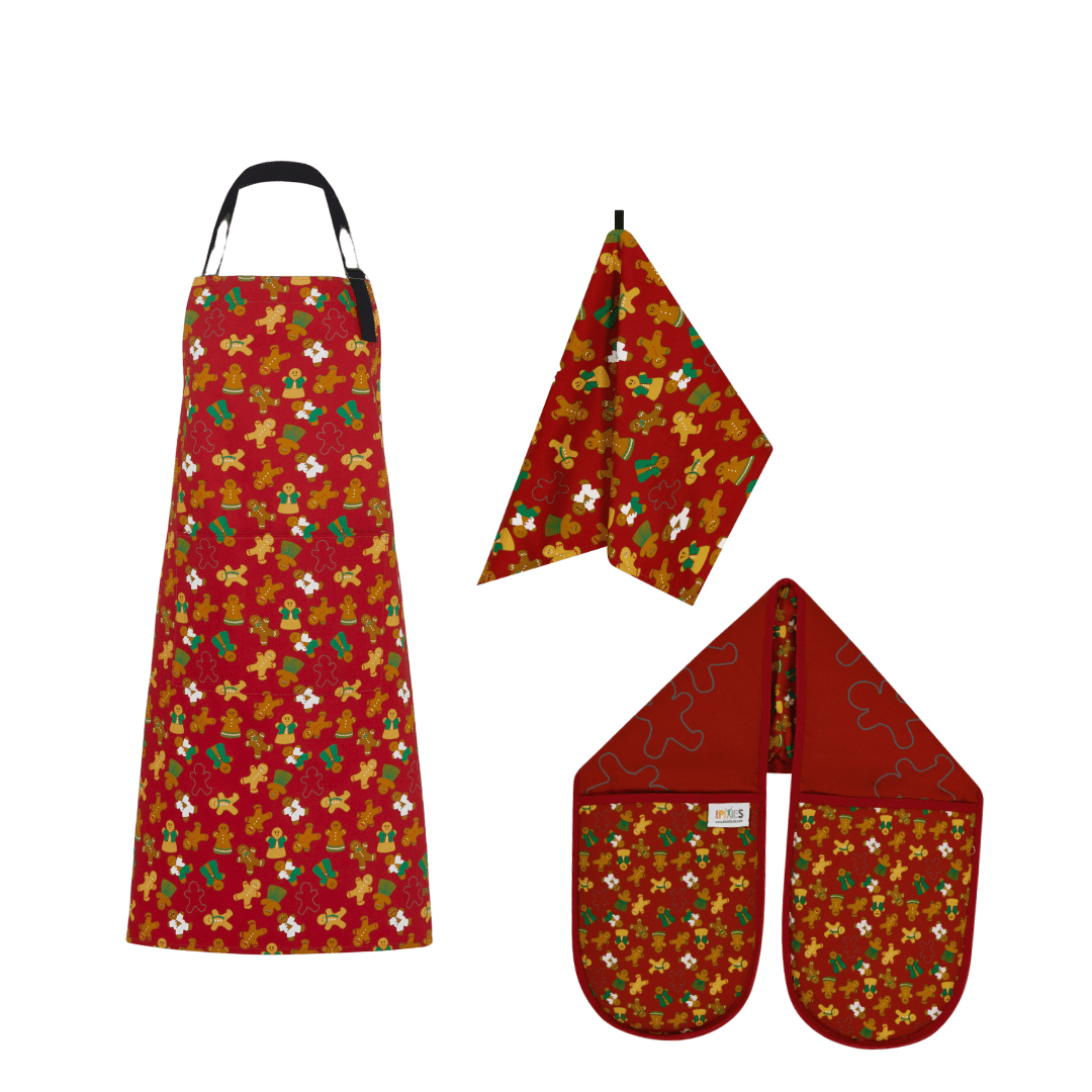 Gingerbread Folk Unisex Apron for Younger Children (up to 5 years)