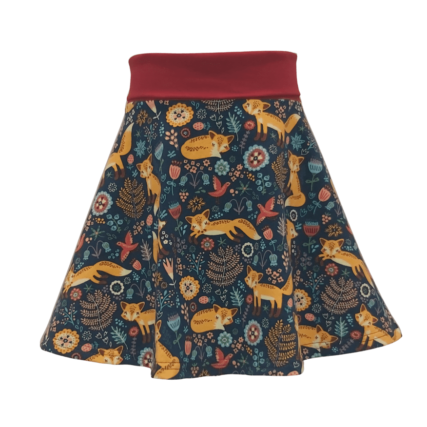 Fox jersey skater skirt