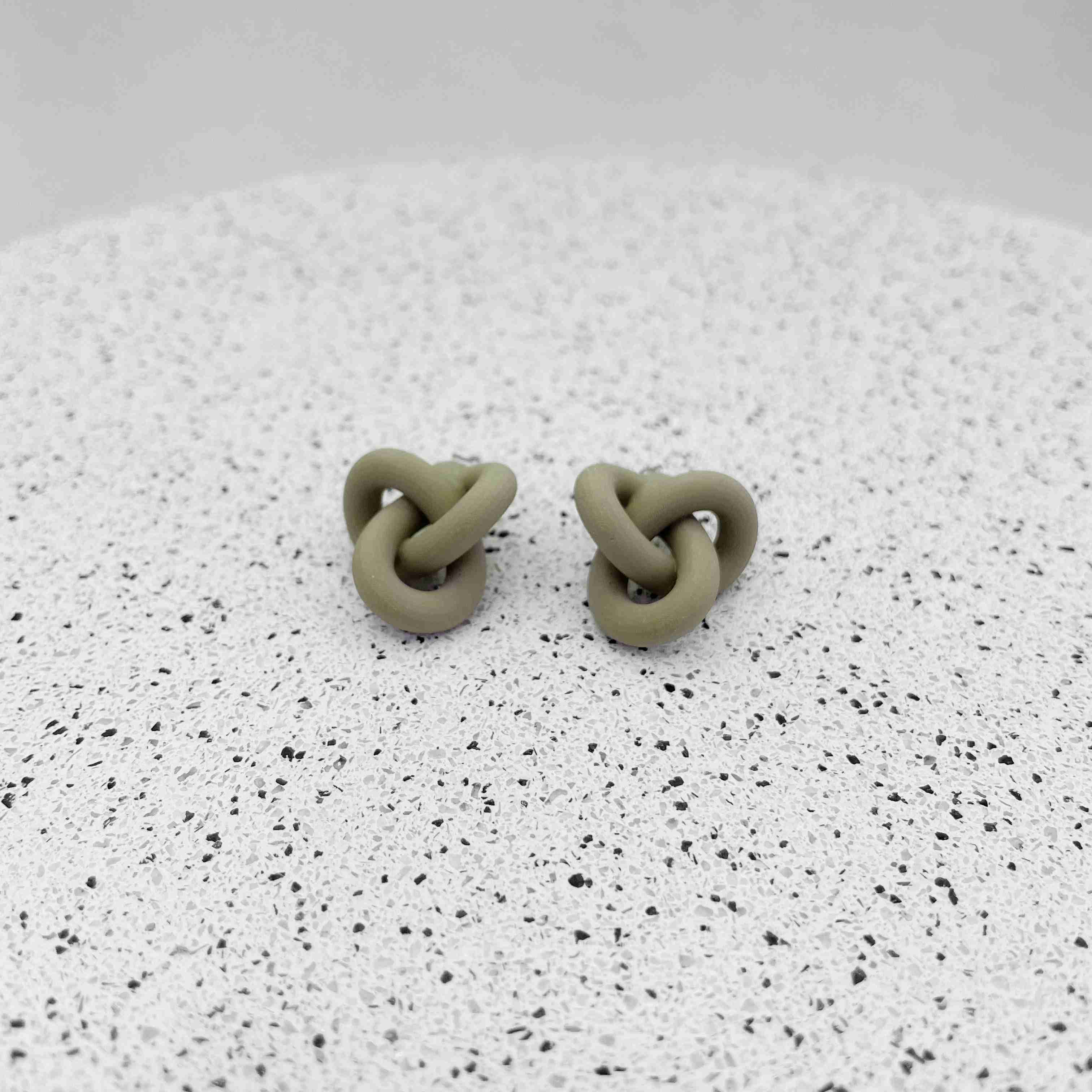 Knotted Stud Earrings