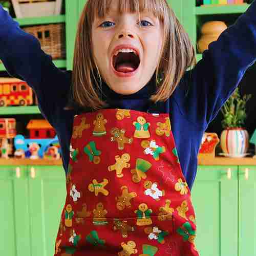 Gingerbread Folk Unisex Apron for Children - 2 sizes available