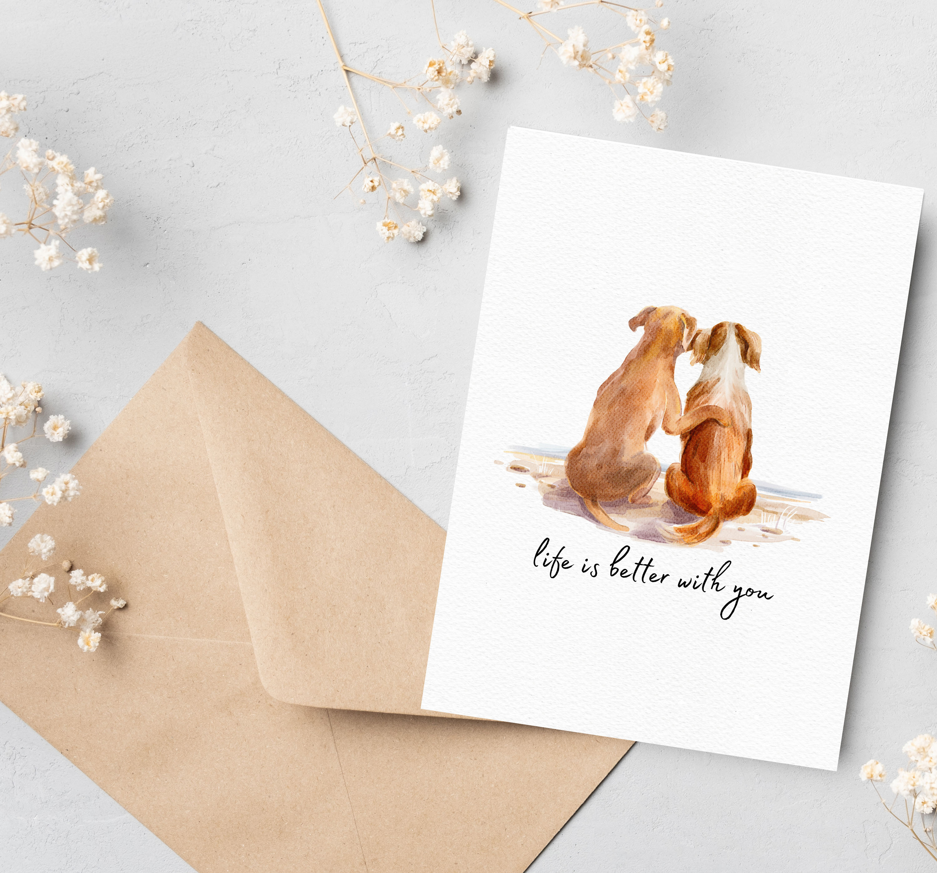 Life Is Better With You Card – Valentine's Day Card