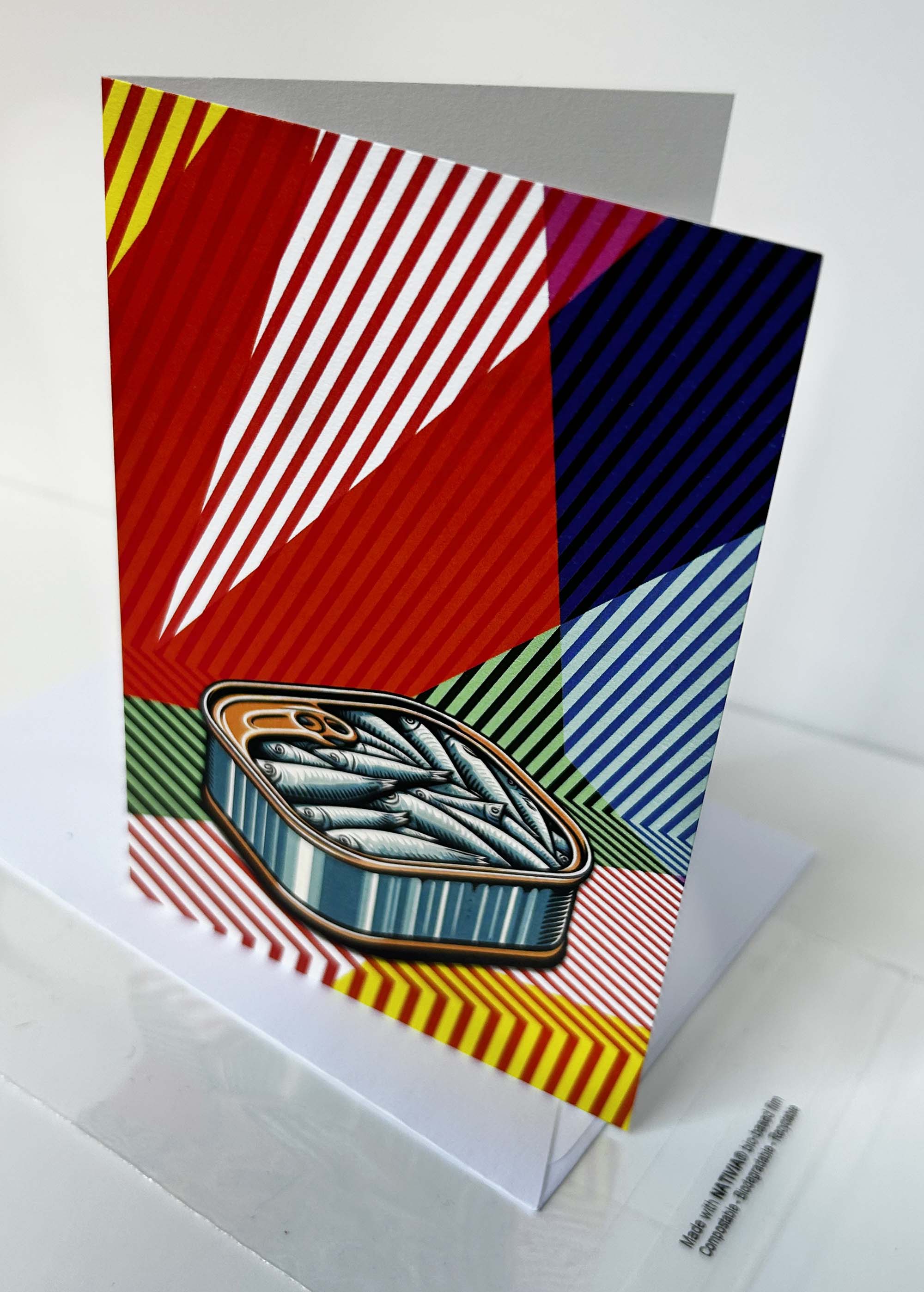 Sardine Zigzag Greeting Card