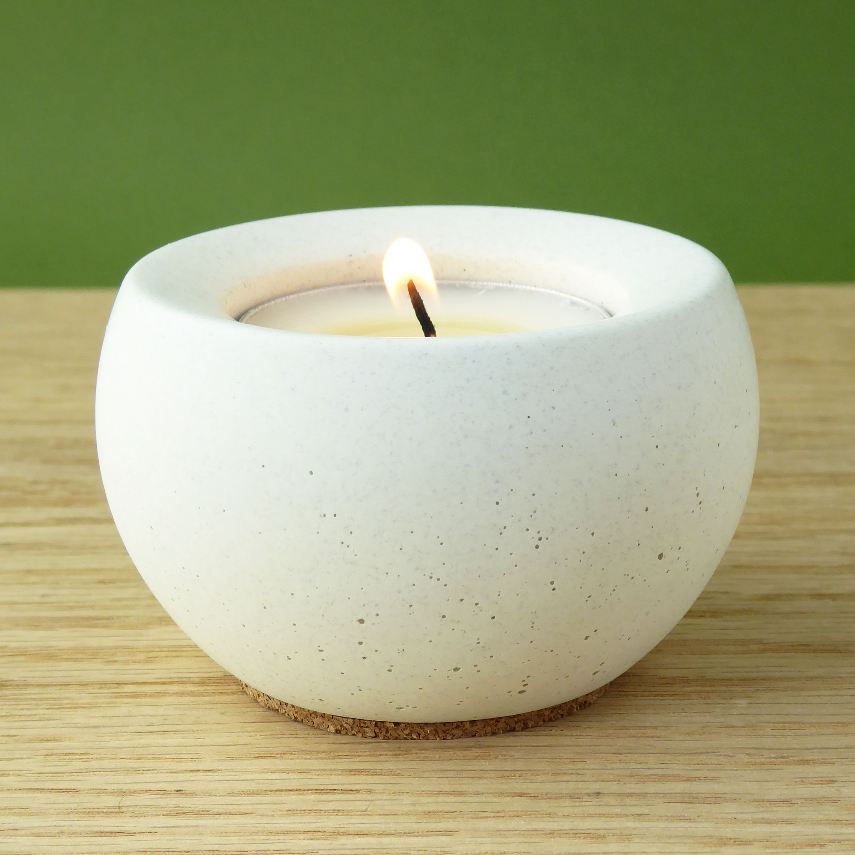 Gift set of 3 concrete tealight holders
