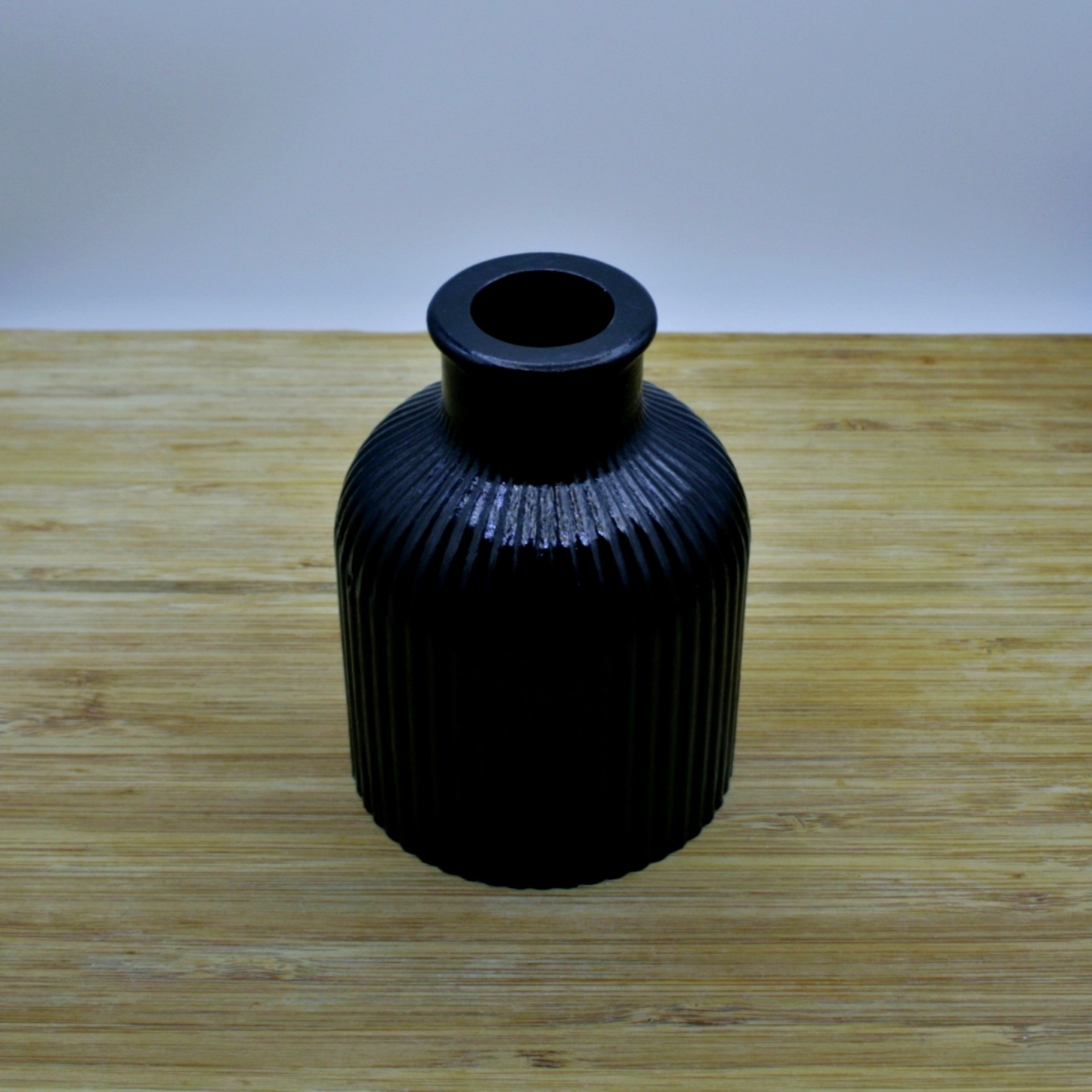 Black handmade organic resincrete vase