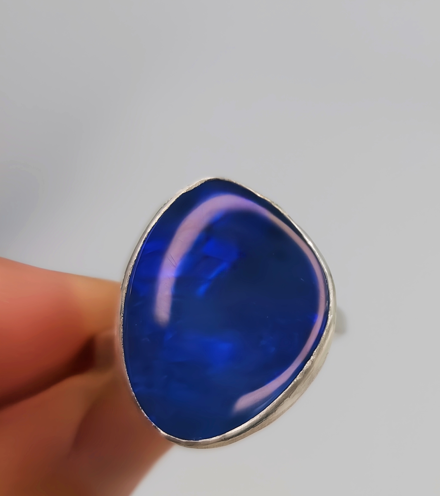 Handmade Australian Opal Doublet Ring