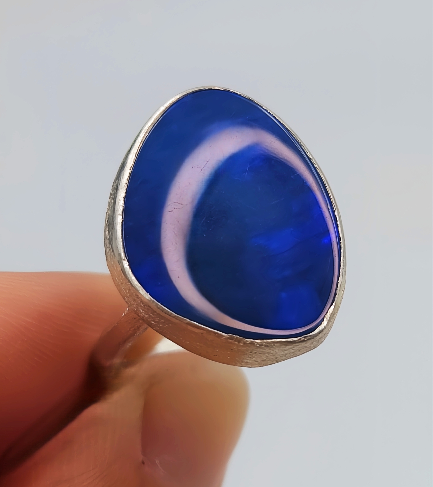 Handmade Australian Opal Doublet Ring